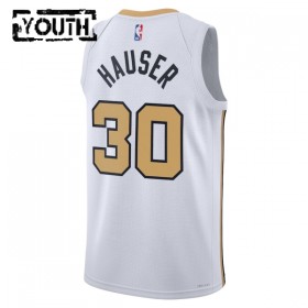 Dres Boston Celtics Sam Hauser Nike 2025-26 City Edition Bijela Swingman - Dječji